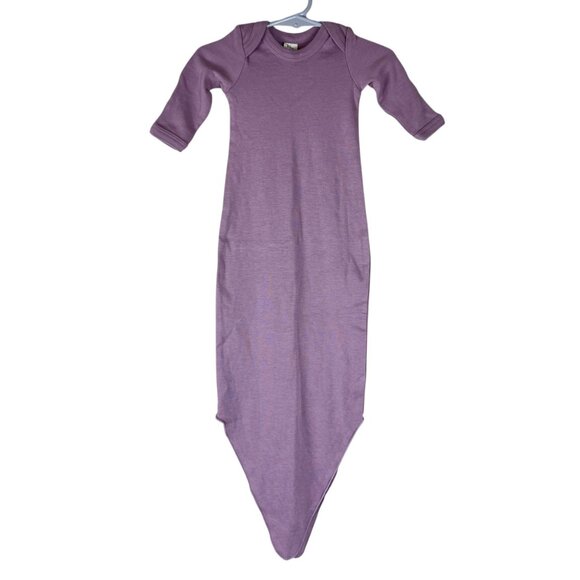 Kate Quinn Purple Long Sleeve Lap Neck Knotted Sleep Gown - Picture 1 of 5